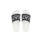 EA7 Emporio Armani Black And White Pvc Slippers
