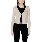 Morgan De Toi Gold Viscose Sleeveless Jacket
