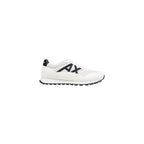 Armani Exchange Black And White Polyester Athletic Sneakers