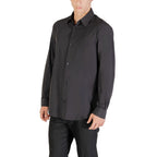 Armani Exchange Black Elastane Dress Shirt
