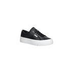 Calvin Klein Jeans Black Leather Low Top Sneakers