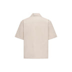 Only & Sons Beige Cotton Shortsleeve Shirt