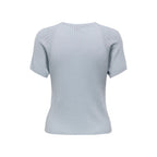 Jacqueline De Yong Blue Viscose T-Shirt