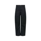 Jacqueline De Yong Black Cotton Casual Pants