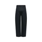 Jacqueline De Yong Black Cotton Casual Pants