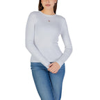 Calvin Klein Jeans White Cotton Long Sleeve T-Shirt