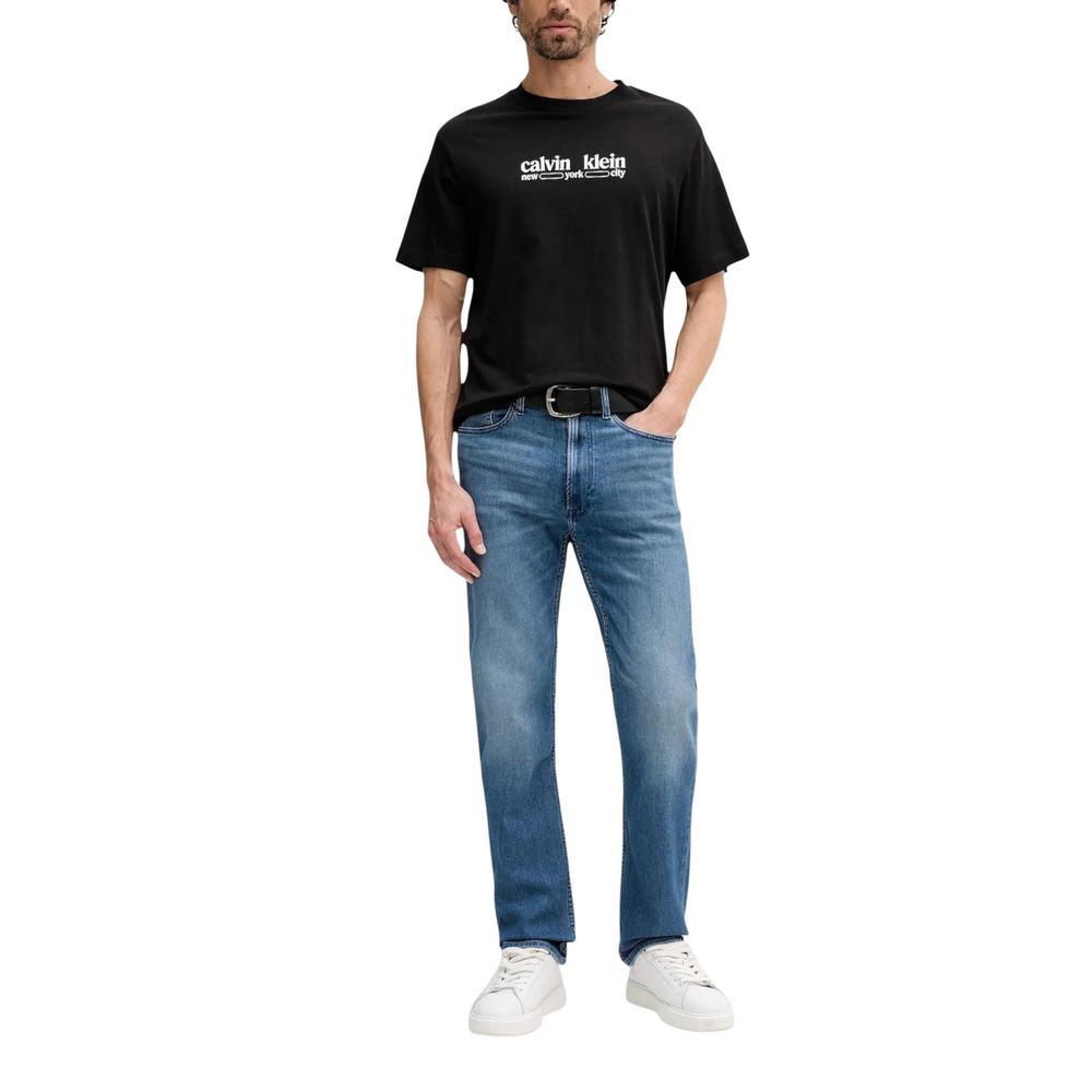 Calvin Klein Jeans Blue Cotton Relaxed Fit Jeans