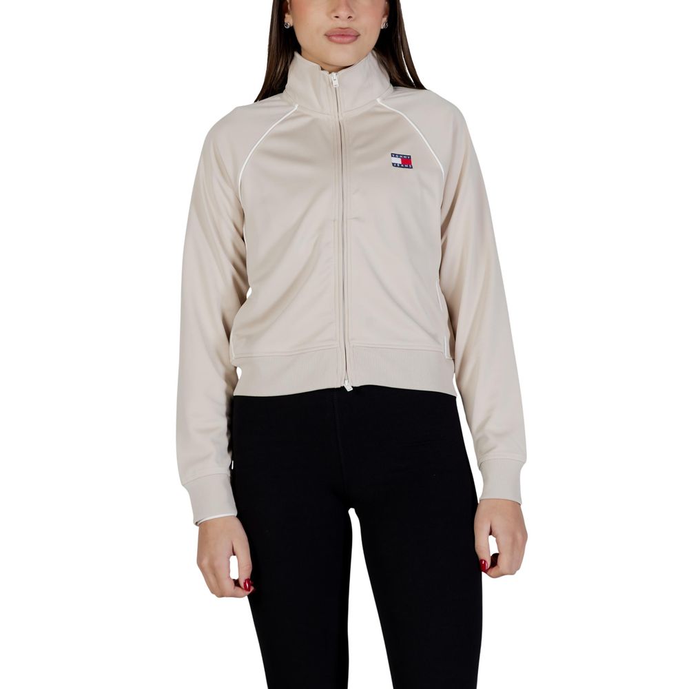 Tommy Hilfiger Jeans Beige Recycled Polyester Sweatshirt