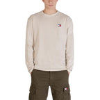 Tommy Hilfiger Jeans Beige Recycled Cotton Long Sleeve T-Shirt