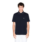 Armani Exchange Blue Cotton Polo Shirt