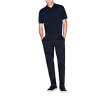 Armani Exchange Blue Cotton Skinny Pants