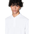 Armani Exchange White Cotton Polo Shirt