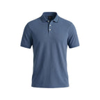 Armani Exchange Blue Cotton Polo Shirt