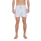 EA7 Emporio Armani Bicolor Polyester Swim Shorts