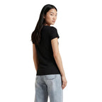 EA7 Emporio Armani Black Elastane T-Shirt
