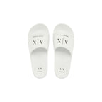 Armani Exchange Black And White EVA Slippers