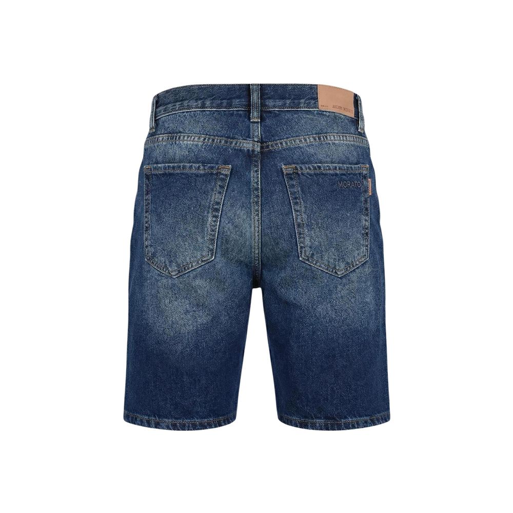 Antony Morato Blue Cotton Bermuda Shorts