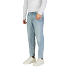 Antony Morato Light Blue Cotton Relaxed Fit Jeans