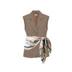 Liu Jo Beige Viscose Waistcoat