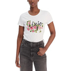 Liu Jo Cream Cotton T-Shirt