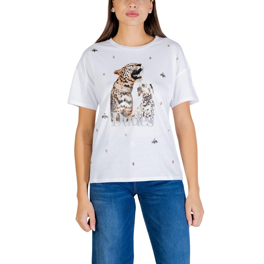 Liu Jo White Cotton T-Shirt