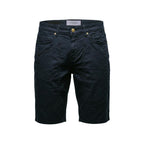 Jeckerson Blue Cotton Bermuda Shorts