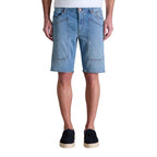 Jeckerson Light Blue Cotton Bermuda Shorts