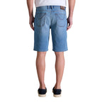 Jeckerson Light Blue Cotton Bermuda Shorts