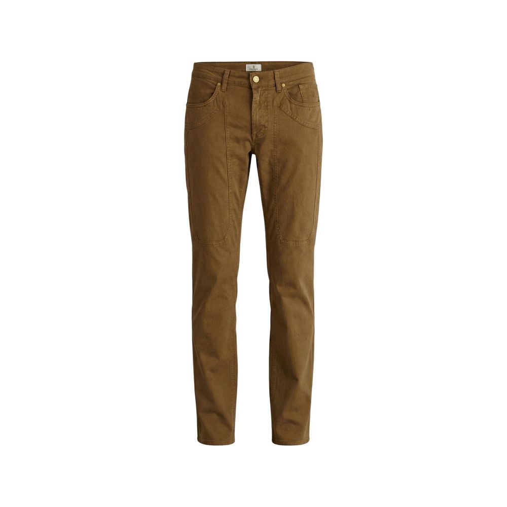 Jeckerson Beige Elastane Skinny Pants