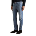 Jeckerson Light Blue Recycled Polyester Skinny Jeans