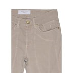 Jeckerson Beige Cotton Skinny Jeans