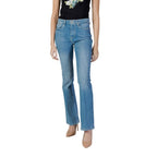 Guess Light Blue Cotton Bootcut Jeans