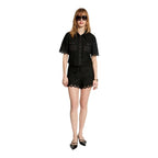 Morgan De Toi Black Polyester Shortsleeve Shirt