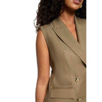 Morgan De Toi Green Recycled Polyester Waistcoat