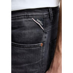 Replay Gray Cotton Bermuda Shorts