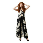 Replay Black And White Viscose Long Dress