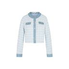 Morgan De Toi Blue Recycled Polyester Blazer