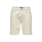 Only & Sons Beige Cotton Bermuda Shorts