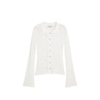 Desigual Cream Viscose Long Sleeve T-Shirt