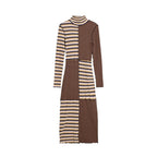 Desigual Brown Cotton Long Dress