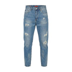 Gianni Lupo Blue Cotton Skinny Jeans