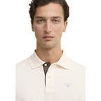 Barbour Cream Cotton Polo Shirt