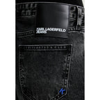 Karl Lagerfeld Black Recycled Cotton Relaxed Fit Jeans