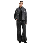 Karl Lagerfeld Black Recycled Cotton Relaxed Fit Jeans
