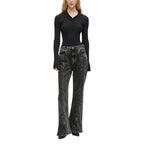 Karl Lagerfeld Black Recycled Cotton Mom Jeans