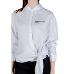 Karl Lagerfeld White Lyocell Blouse