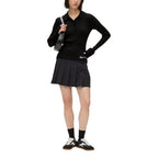 Karl Lagerfeld Black Viscose Long Sleeve T-Shirt