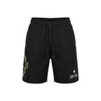 County of Milan Black Cotton Bermuda Shorts