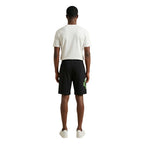 County of Milan Black Cotton Bermuda Shorts