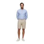 Borghese Beige Linen Bermuda Shorts